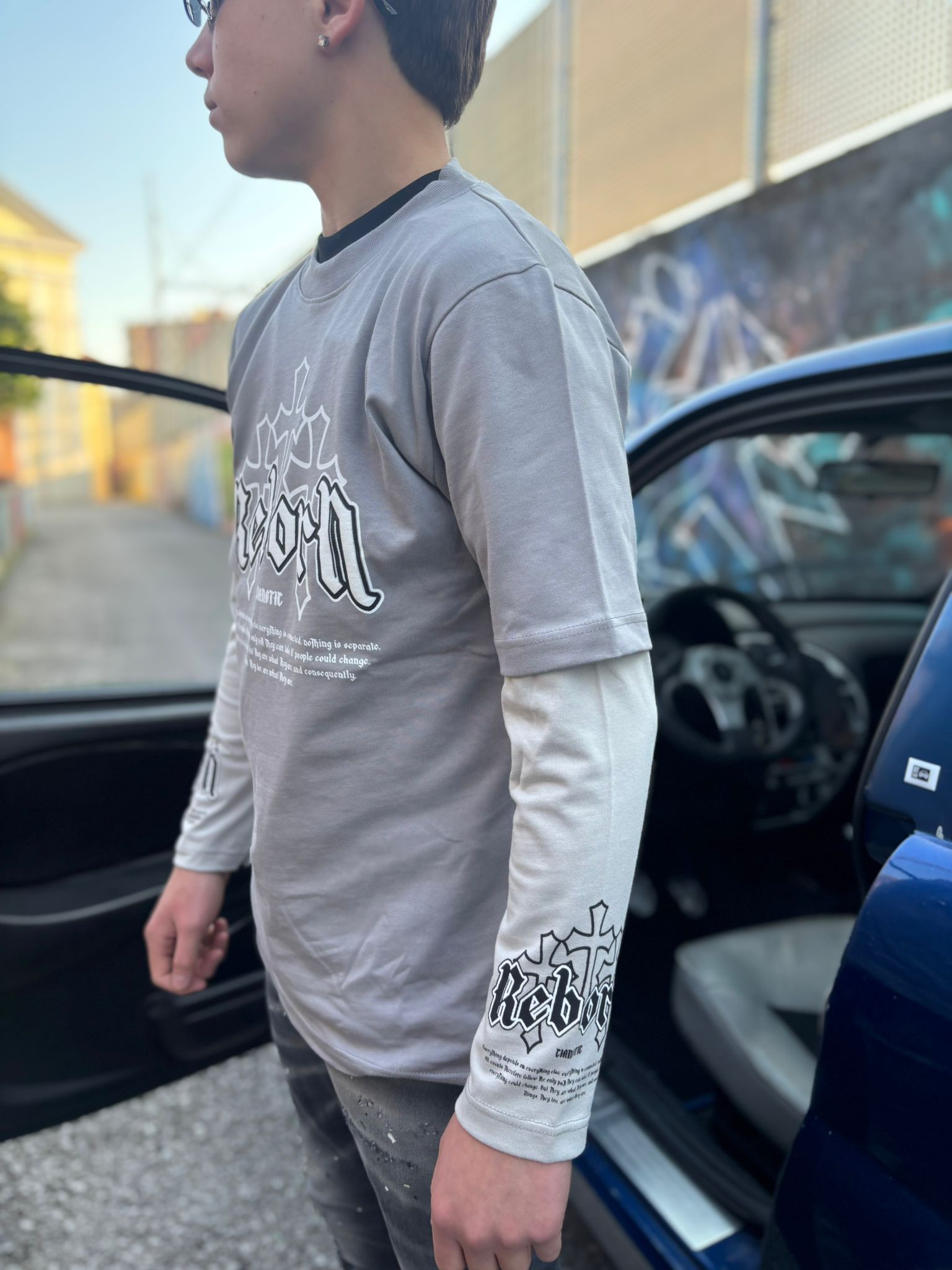 Long Sleeve Cianotic Grigia