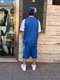 coordinato basket blue
