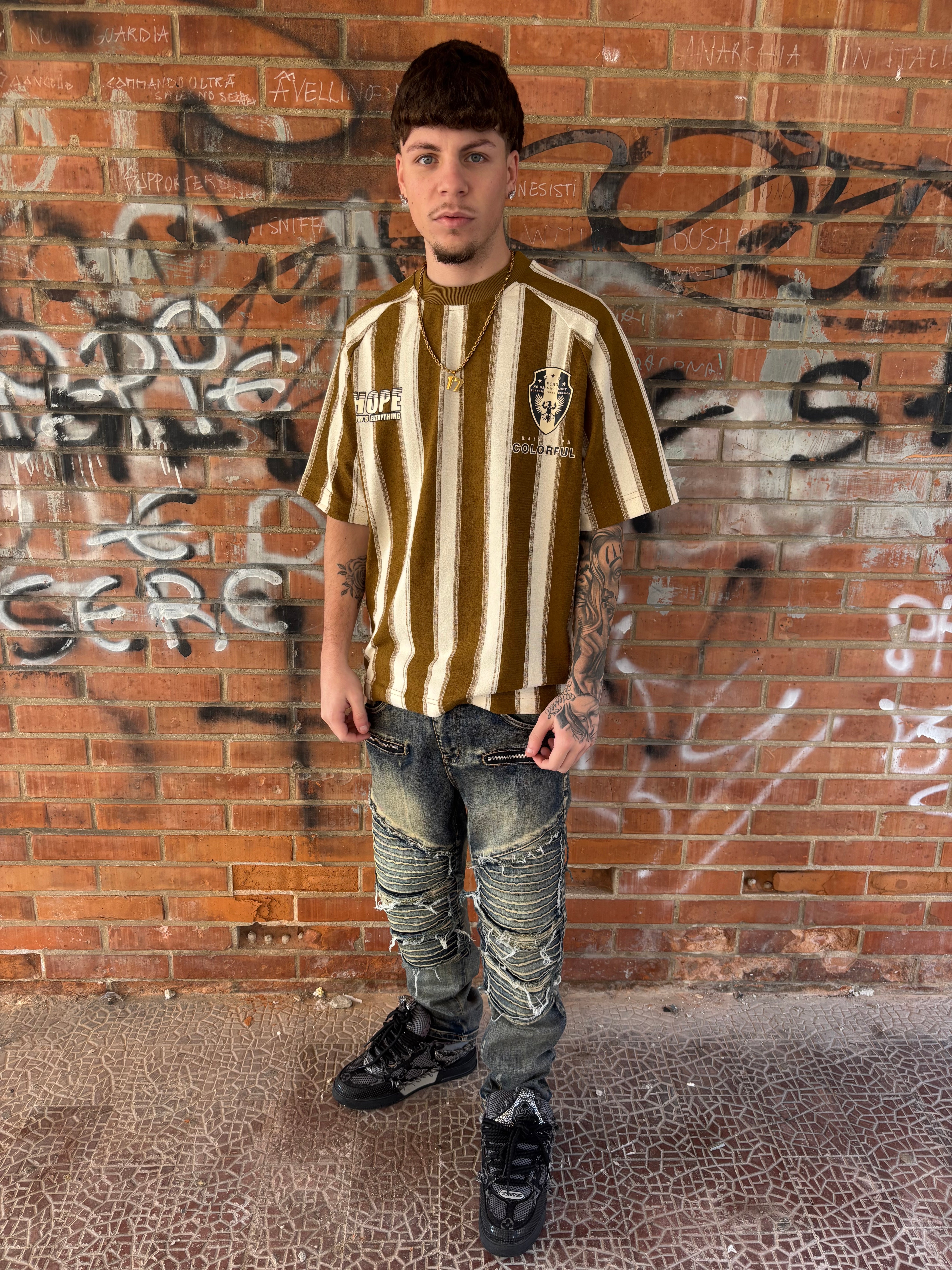 Jeans Biker sabbiato