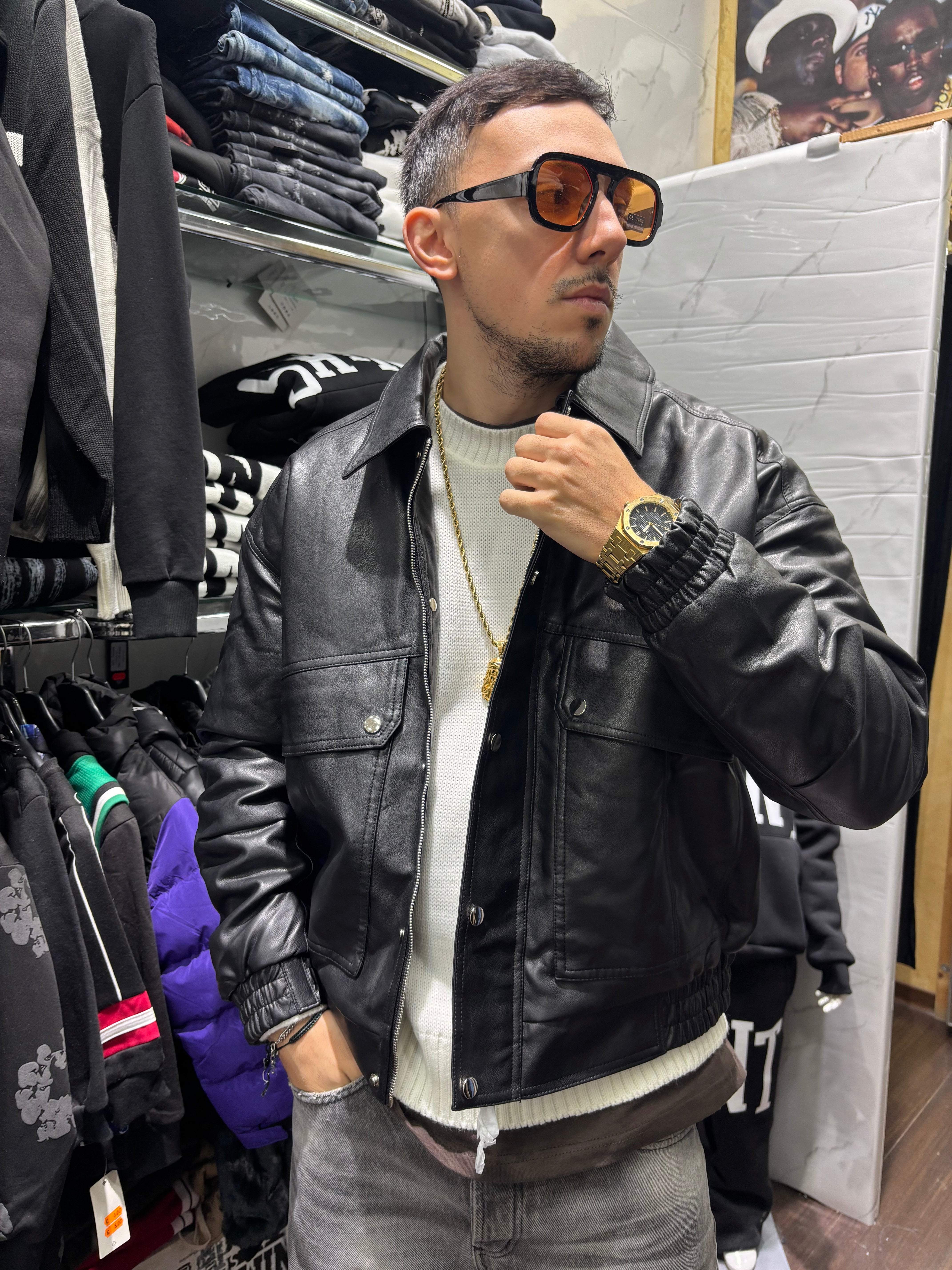 Giacca Winston ecopelle