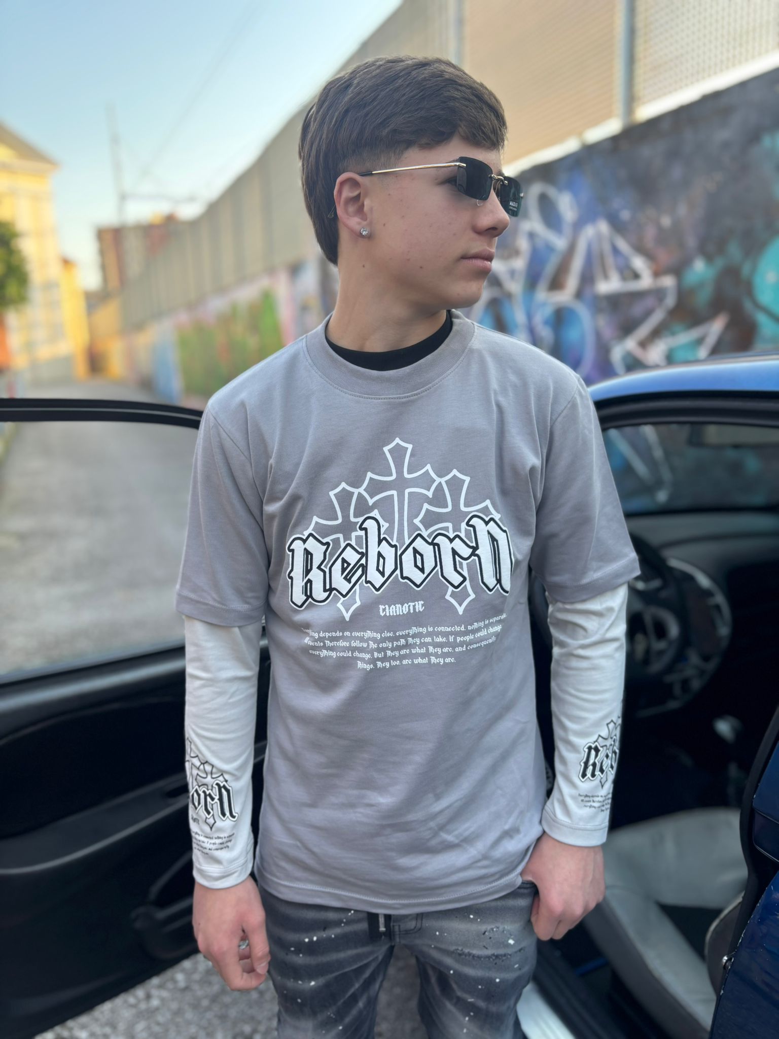 Long Sleeve Cianotic Grigia