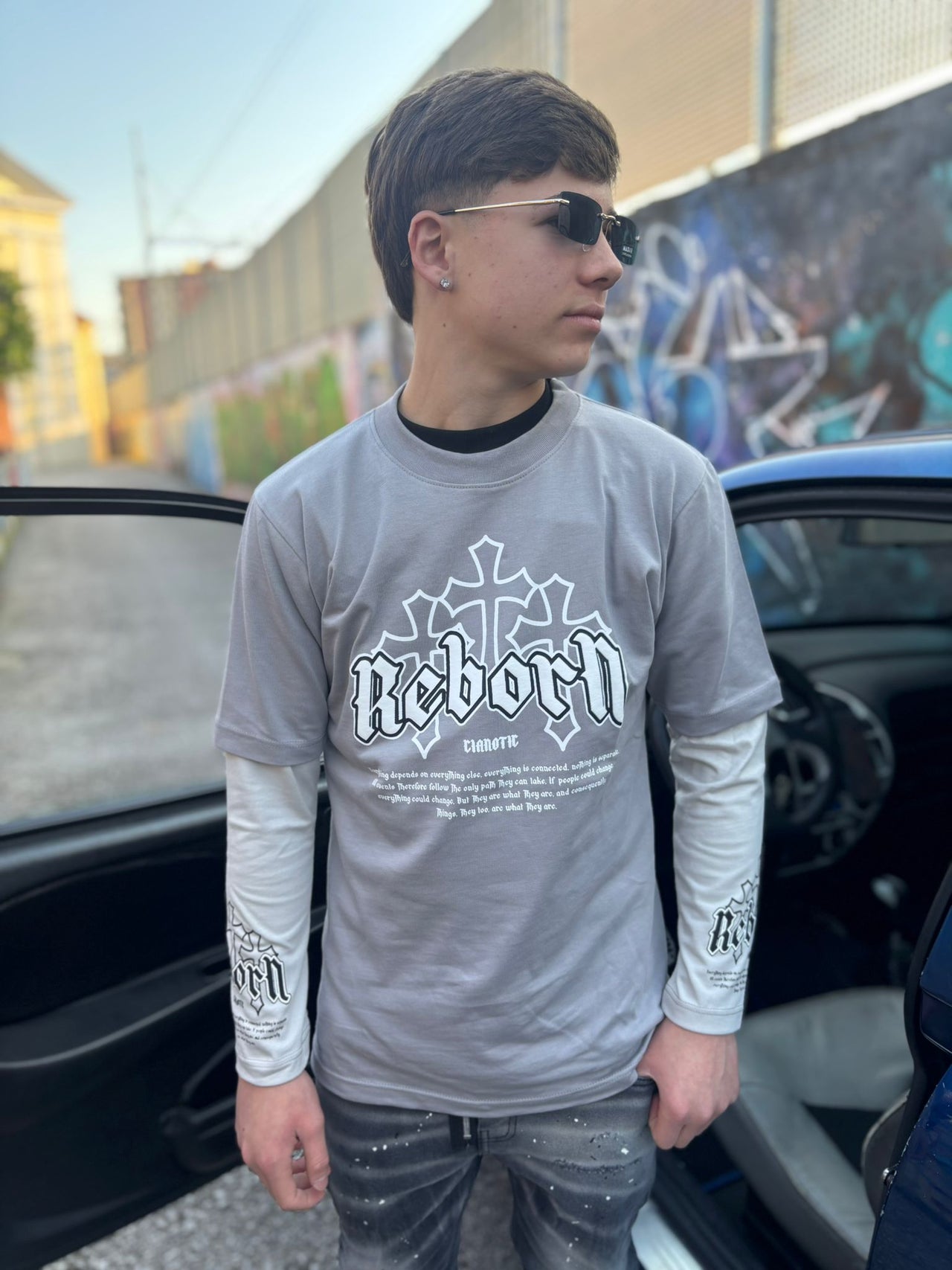 Long Sleeve Cianotic Grigia