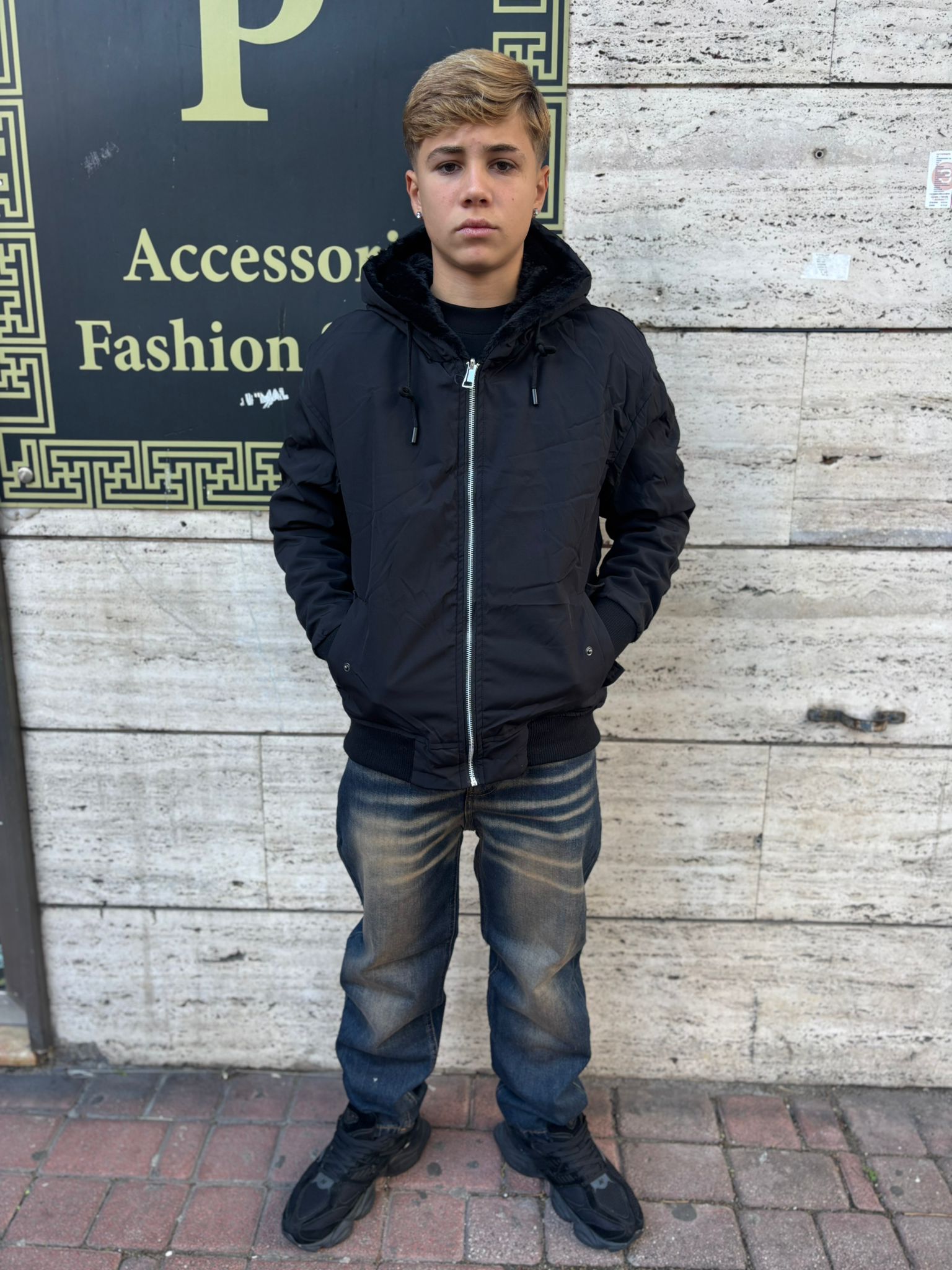 Pellicciotto reversibile junior