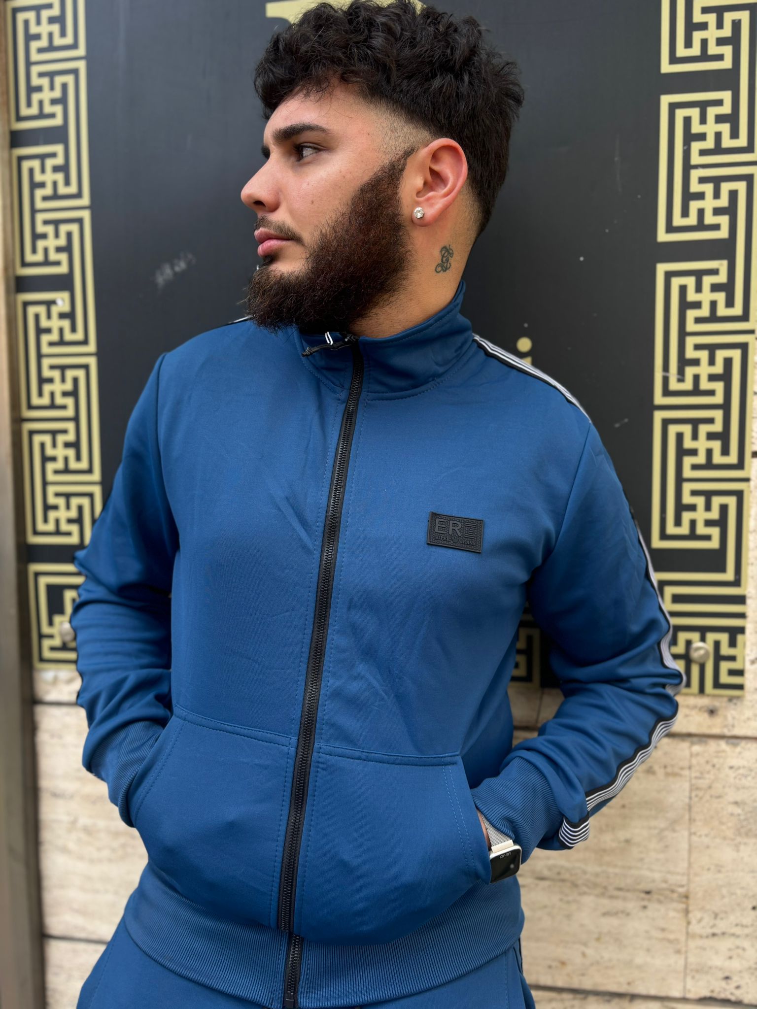 Tuta Vip Monogram Blu 1