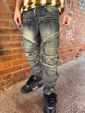 Jeans Biker sabbiato