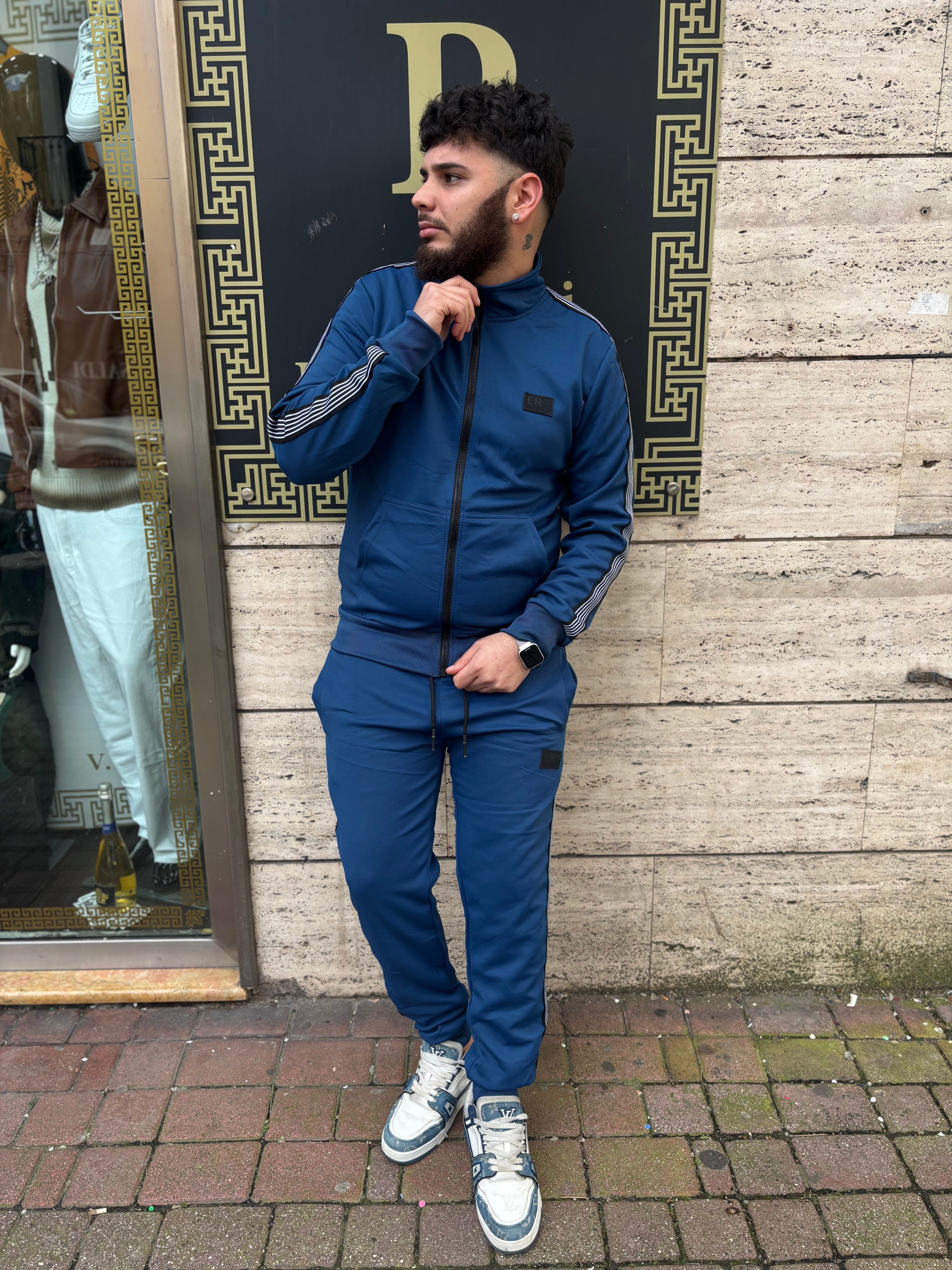 Tuta Vip Monogram Blu 1