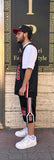 coordinato basket black/red