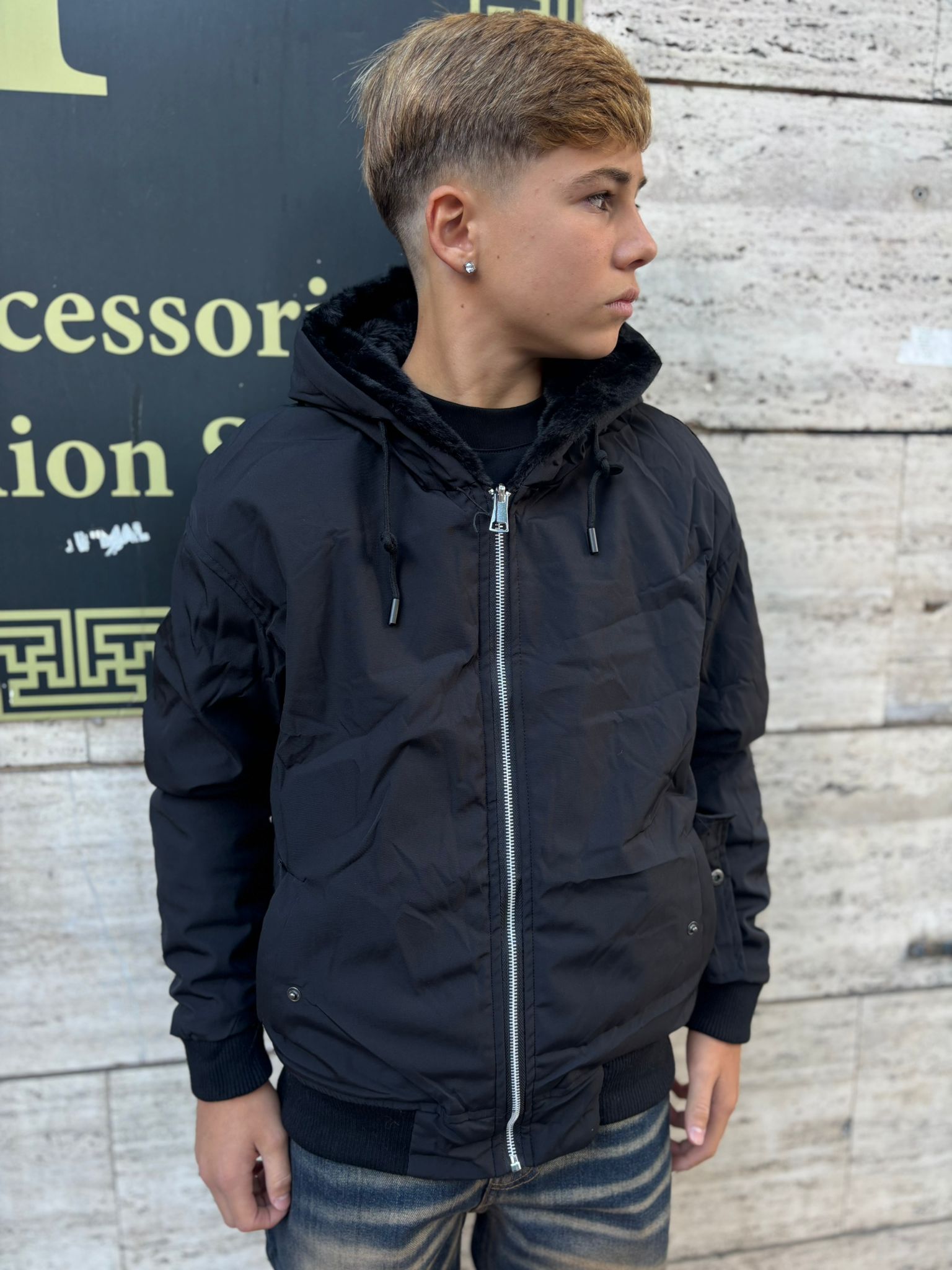 Pellicciotto reversibile junior