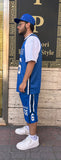 coordinato basket blue