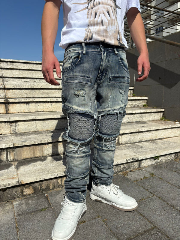 Jeans Modello Sabbiato Junior