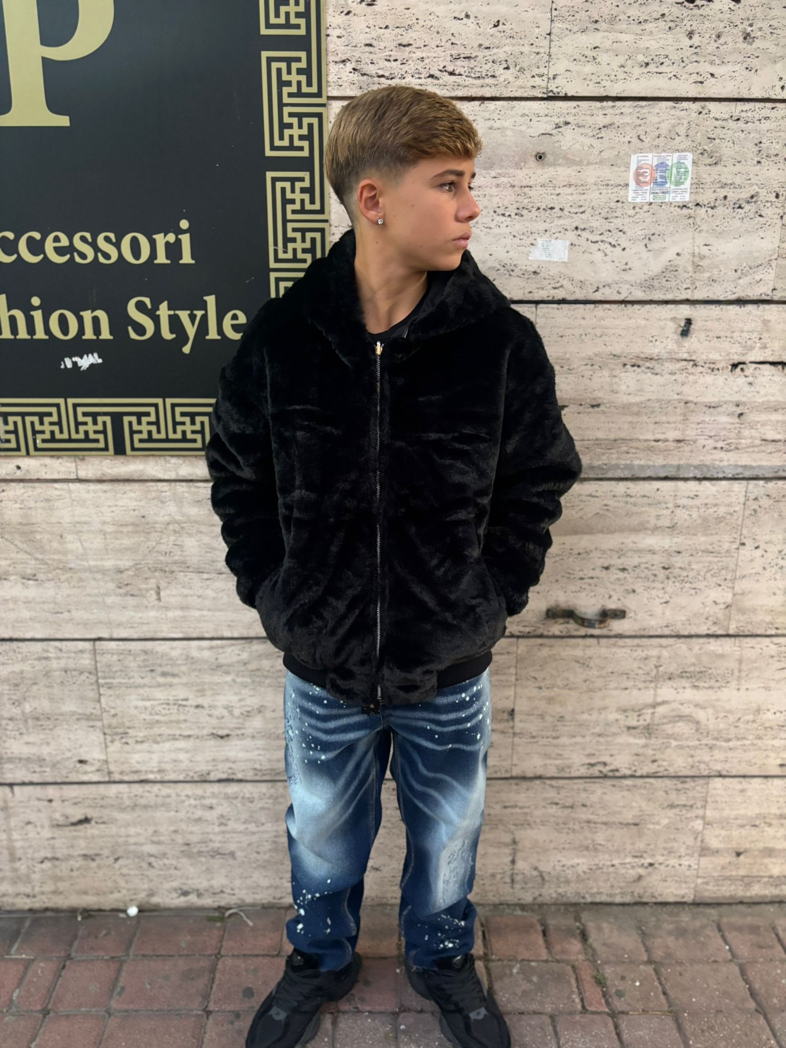 Pellicciotto reversibile junior