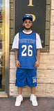coordinato basket blue