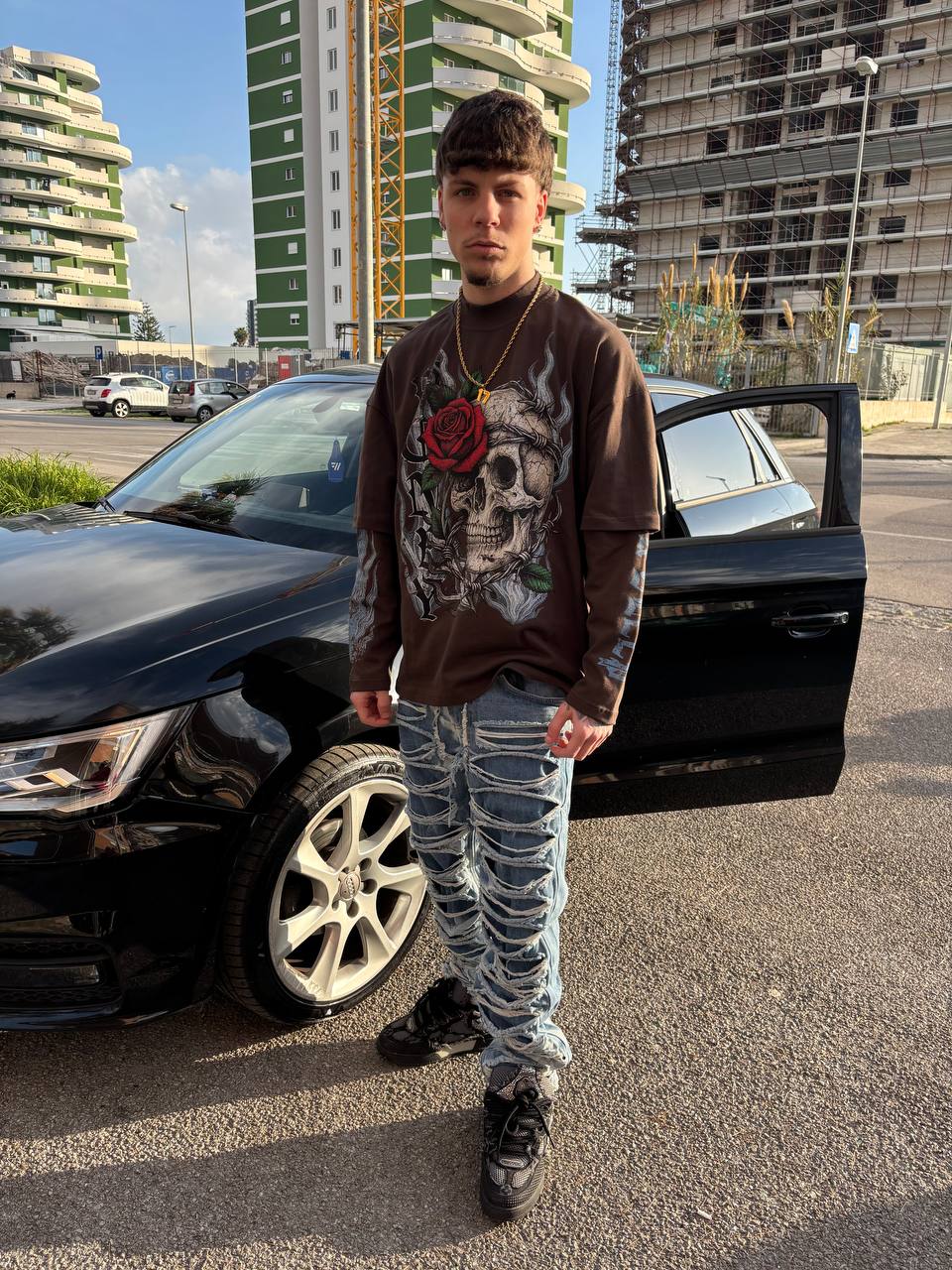 Longsleeve Skull by Bunker