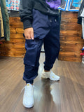 PANTALONE CARGO BLU