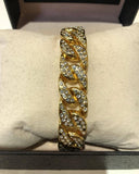 Bracciale Cuban Brilliant Gold